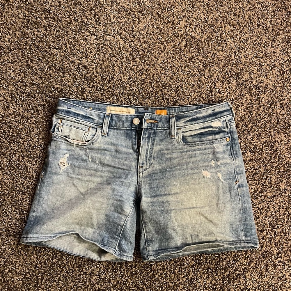 Anthropologie Pilcro & the Letterpress Denim Jean Distressed Shorts Grunge